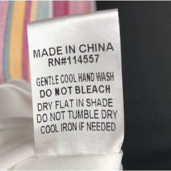 THML Women's Multicolor Striped Halter Dress M Tassels Party Summer Bohemian - Picture 7 of 9